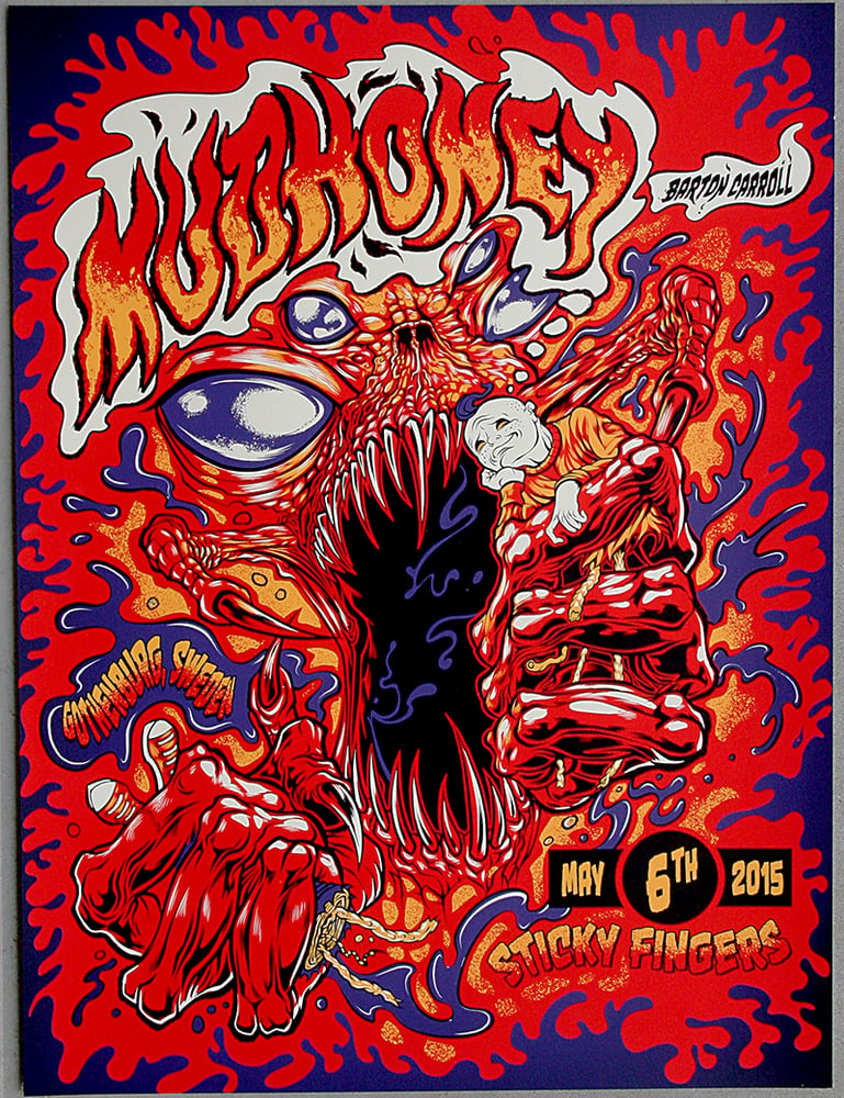 Image of MUDHONEY w/Barton Carrol Gig Poster