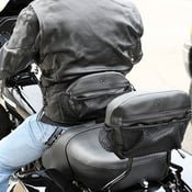Image of The Bone® DOUBLE IMPACT Pocket (for Driver) Backrest» '09-'22 MUSTANG and H-D models MFG#681154