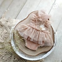Image 1 of Photoshoot newborn body-dress - Sisi - beige