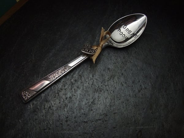 Personalised Vintage Silverplate Teaspoon Large - Laura Pettifar Designs