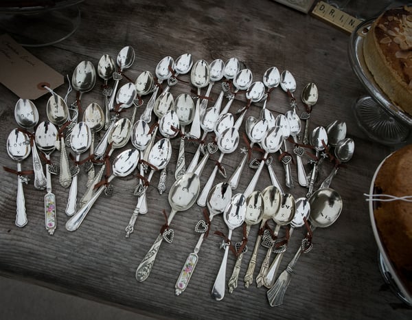 Personalised Vintage Silverplate Teaspoon Large - Laura Pettifar Designs