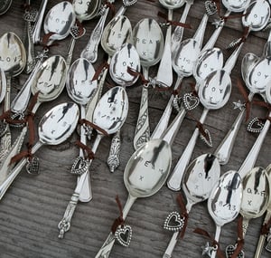 Personalised Vintage Silverplate Teaspoon Large - Laura Pettifar Designs