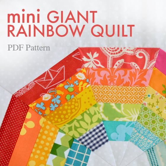 Image of mini Giant Rainbow Quilt