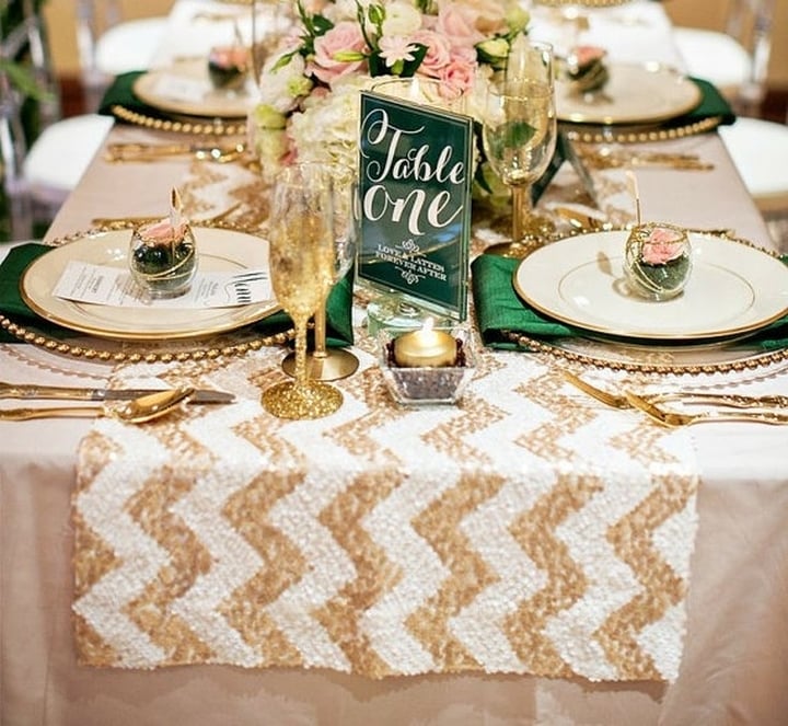 Image of CHOOSE YOUR COLOR! Sequin table runners for your wedding and Events! Custom size