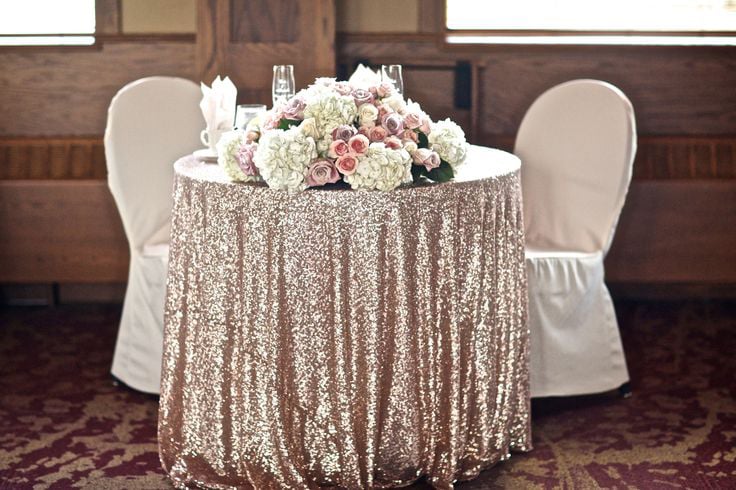 Image of CHOOSE YOUR COLOR! Sequin tablecloths for your wedding and Events! Custom sizes!