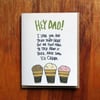 Hey Dad- awkward father's day card