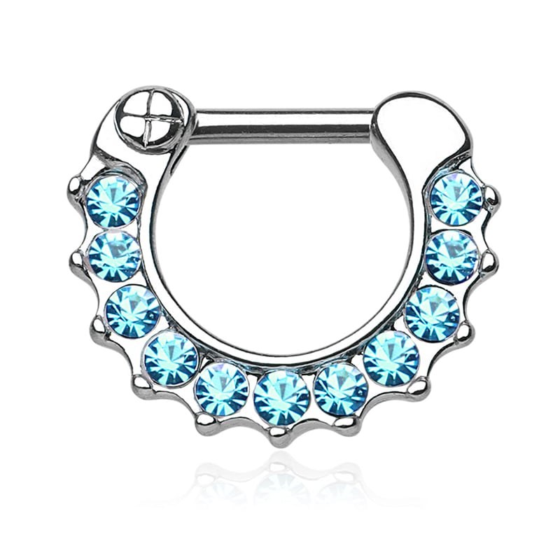 Turquoise on sale septum clicker