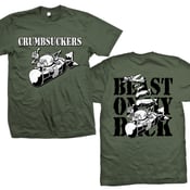 Image of CRUMBSUCKERS "Beast On My Back" Army Green T-Shirt