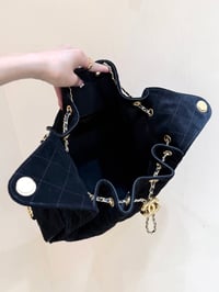 Image 2 of CC Suede Drawstring Hobo