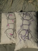 Image of handprinted pillows