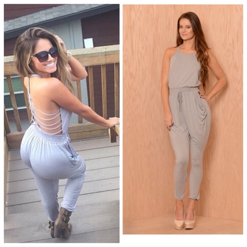 Image of Grey Sexy Jumpsuit