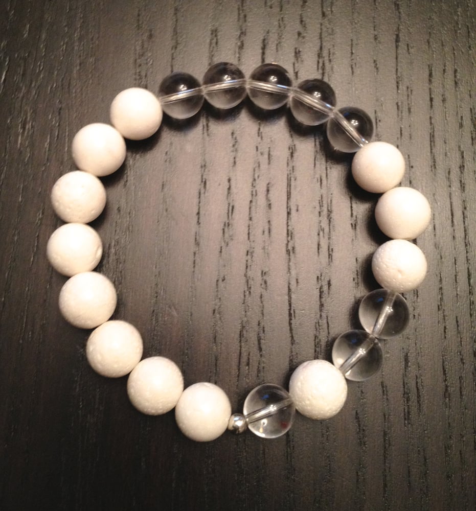 infinity bracelets wrist 10mm quartz malas coral crystal