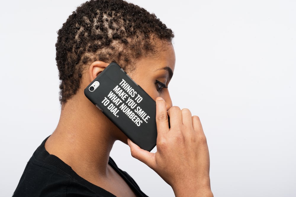 Image of MAD QUESTION ASKING - iPhone 5, 5S, & 6 Case (BLACK)