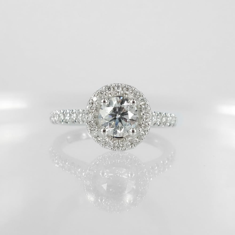 Image of PJ5640 18ct Art Deco style cluster