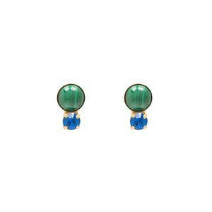 Image of Malachite Stud Earrings