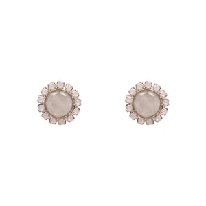Image of Rose Quartz Satellite Stud Earrings