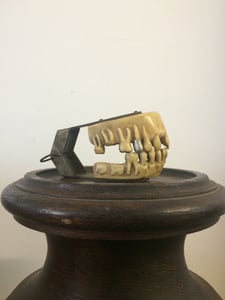 Image of antique late victorian 1880s model of dentistry