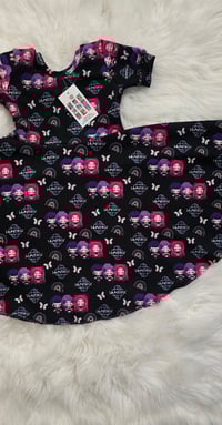 Image 2 of Kpop demon hunters dress and bow short sleeve 
