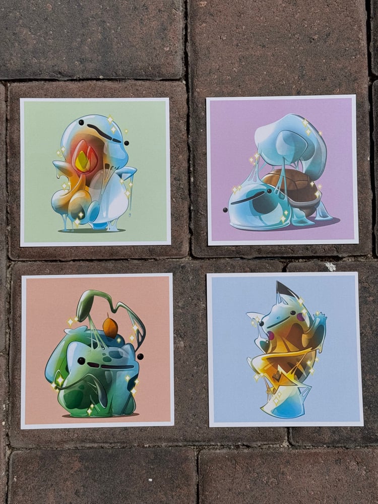 Image of Shiny Goopy Starters Prints