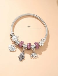 Image 2 of Fearless Hamsa Hand Bracelet 