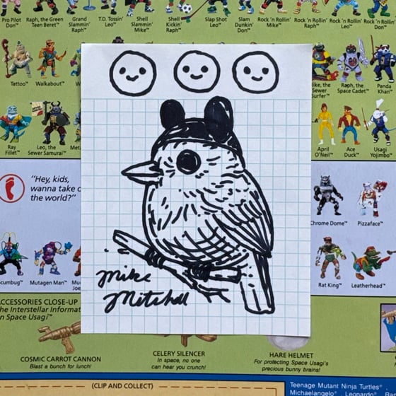 Image of Fat Bird Sharpie Sketch #52