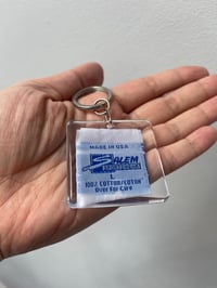 Image 10 of vintage clothing hangtag Salem Sportswear made in USA courtneycourtney keychain