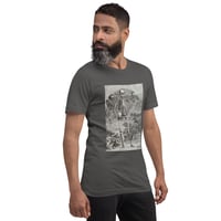 Image 24 of Antique Anatomical Illustration Human Skeleton and Landscape Unisex t-shirt