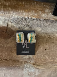 Image 1 of Royston Ribbon Square Studs