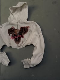 Image 1 of R pink eagle thermal hoodie 