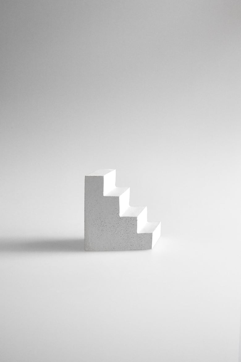 Image of Concrete Staircase Paperweight (White)
