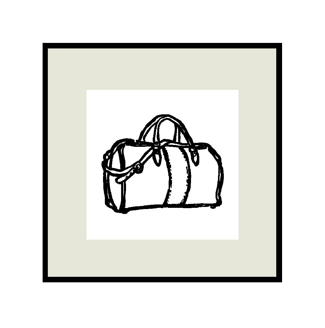 white background, female bag, sketch, outline Stock Vector | Adobe Stock