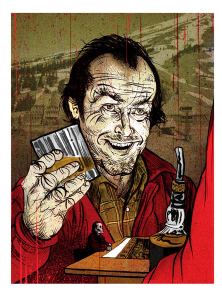 Image of Drinking Buddies: Jack MIni Print