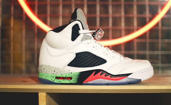 Image of Jordan Retro 5 Space Jam/Poison Green