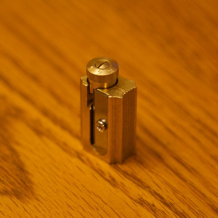 Image of DUX Brass Adjustable Precision Pencil Sharpener