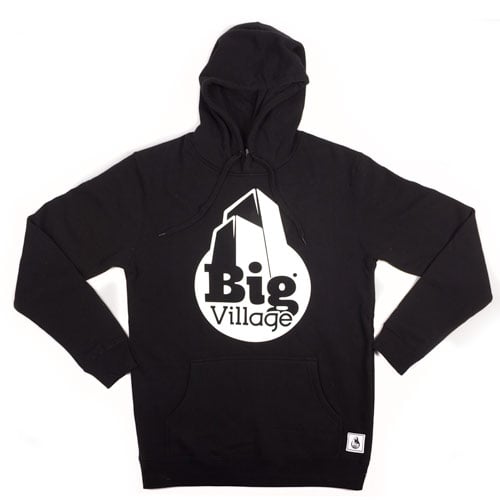 Image of Big Village Logo Hood - Black