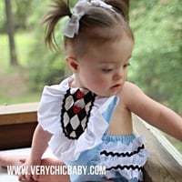 Image 2 of Alice in Wonderland Inspired Sunsuit