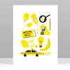 Primary Yellow silkscreen print