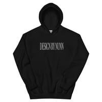 BLACK/WHITE EMBROIDERED HOODIE