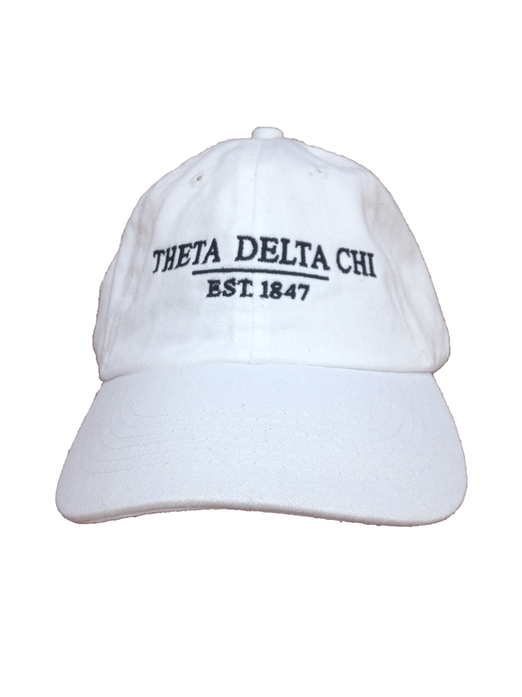 Image of Theta Delta Chi - White Baseball Cap