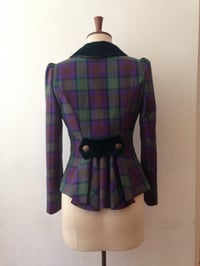 Image 2 of Velvet and tartan show jacket