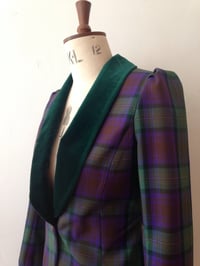 Image 3 of Velvet and tartan show jacket