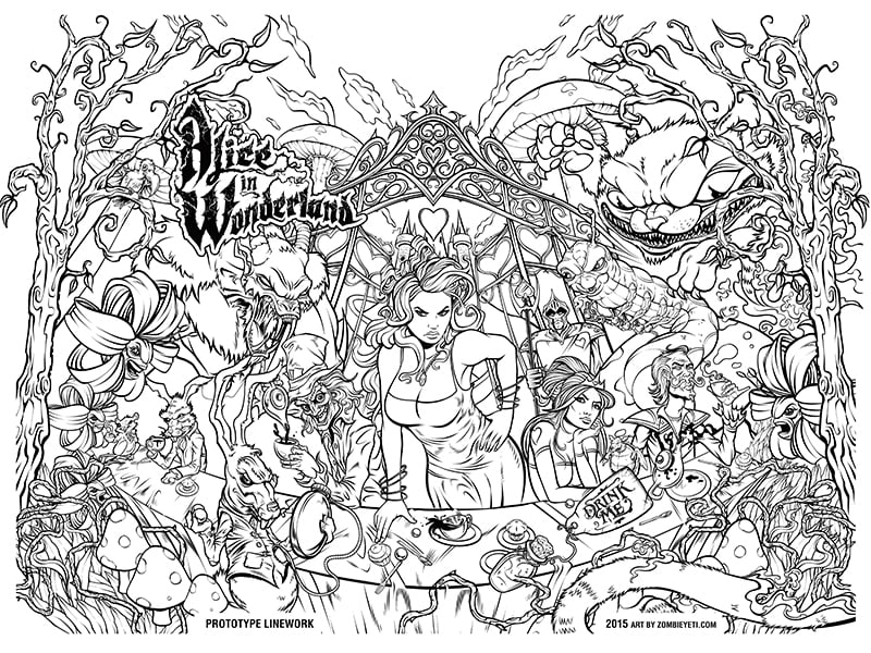 Image of Alice In Wonderland Edition of 100 Prints