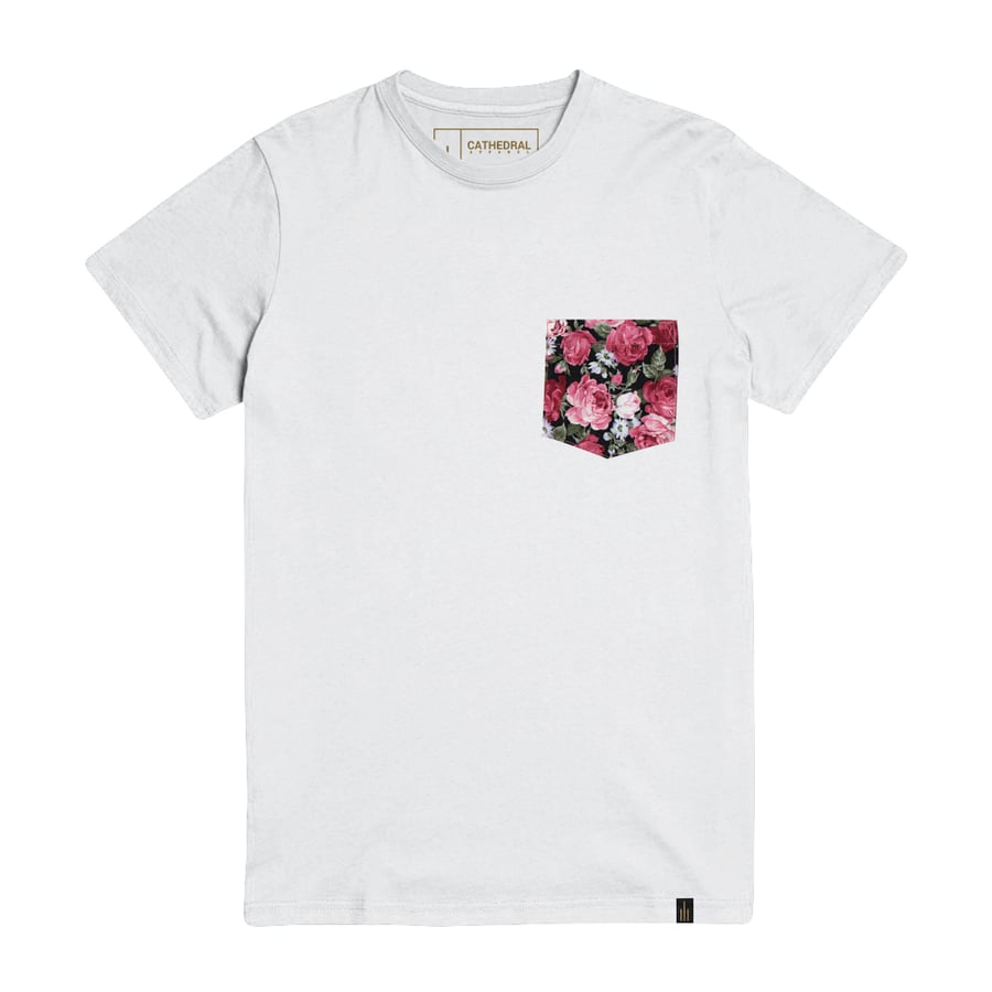 Image of RAMBLAS WHITE POCKET TEE