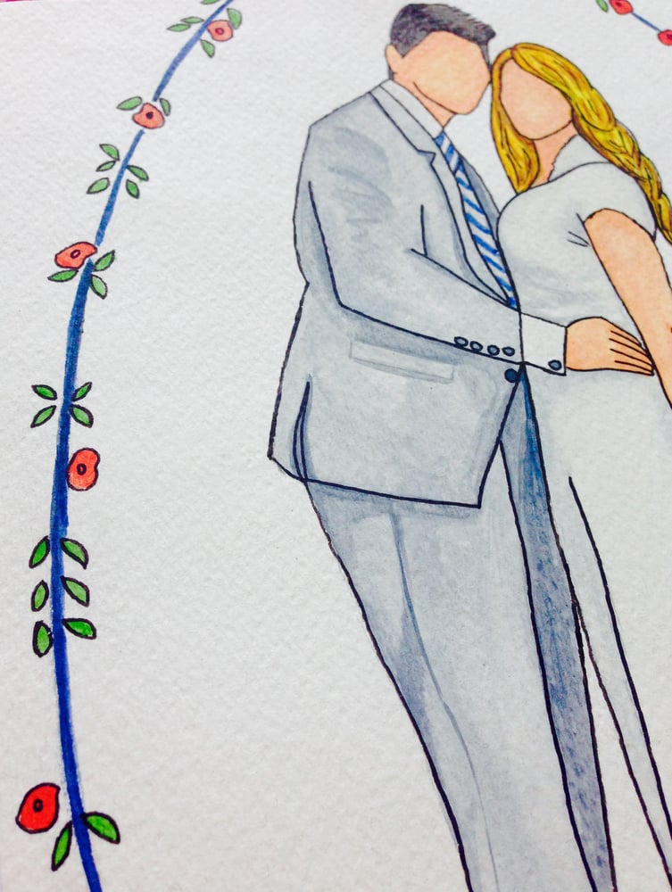 Image of Custom Illustrated 9x12 Portrait