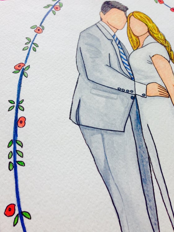 Image of Custom Illustrated 9x12 Portrait