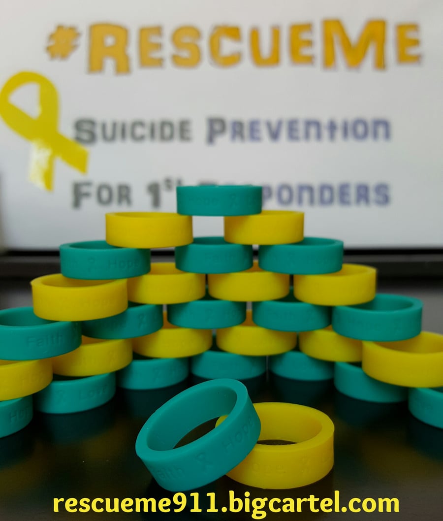 Image of Yellow silicone ring (Suicide Prevention Awareness)