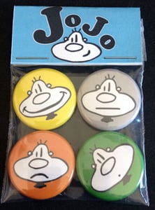 Image of JoJo "Faces" Series 1 Limited Edition Button Pack