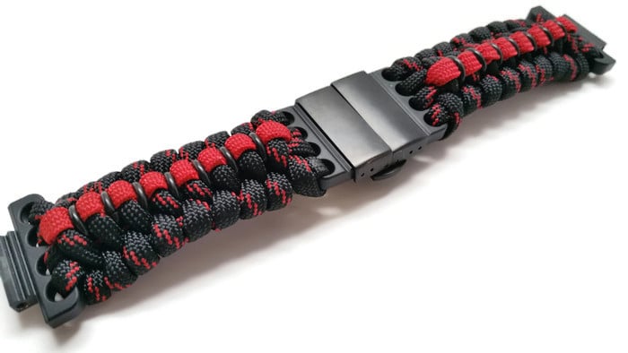 Thin Red Line 2.0 Paracord Band Fits 16mm Lug G Shocks custom