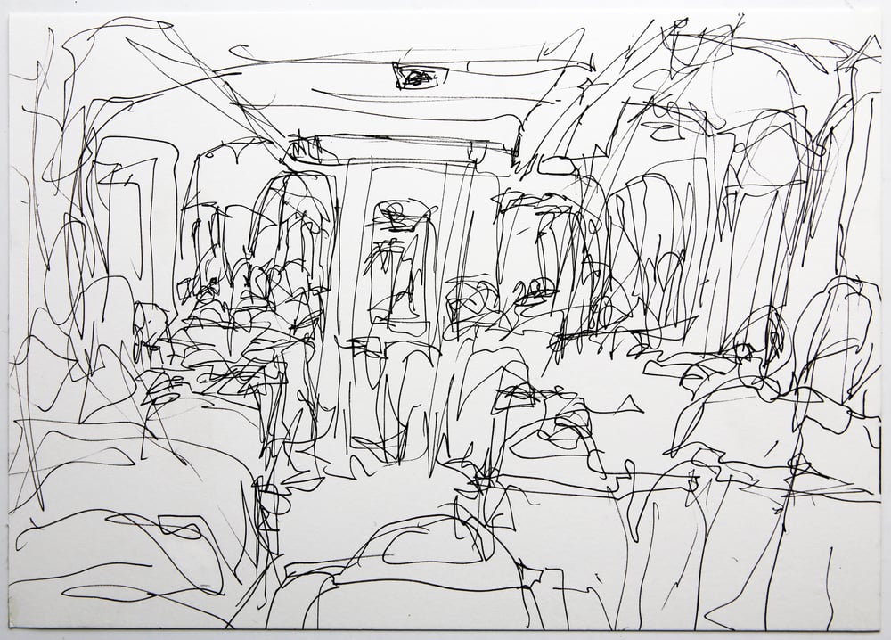 Image of Small Blind Train (4) 2010, A4 size