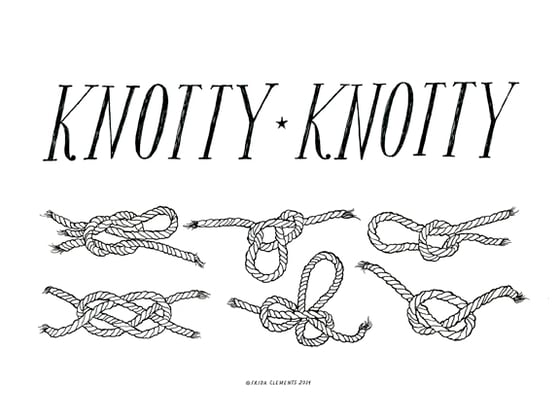 Image of Knotty Knotty / Mini Print